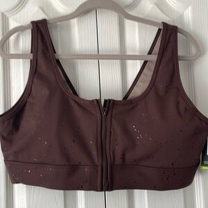 Gap Fit Sculpt Compression zippered sports bra